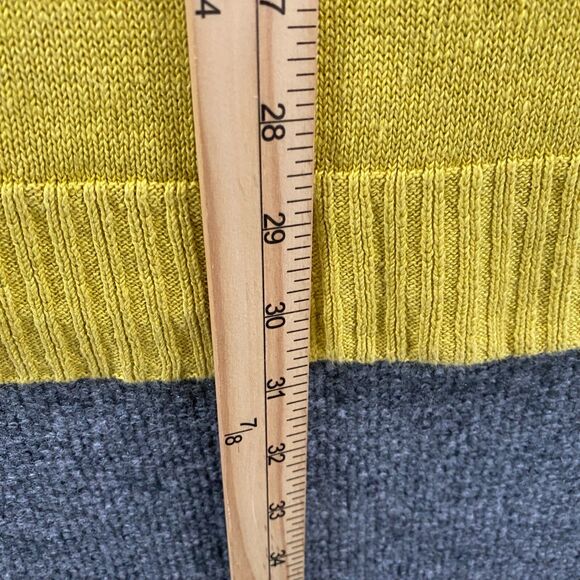 Eileen Fisher Sweater L Mustard Organic Linen Pullover Hippie Lagenlook Casual - Picture 8 of 8